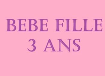 bébé fille 3 ans