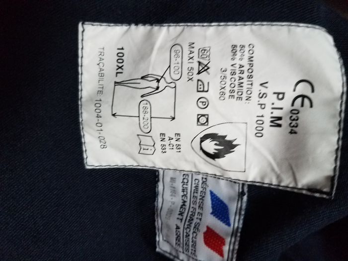 Veste pompier taille 96/100 - photo numéro 3