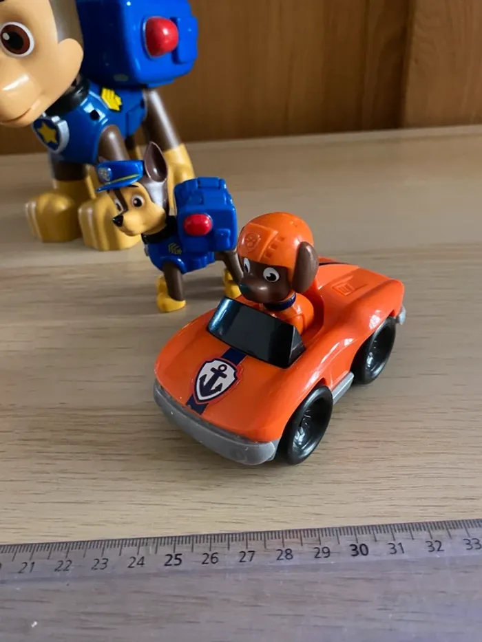 Figurines pat patrouille paw patrol chase Ruben zuma chien véhicule voiture - photo numéro 4