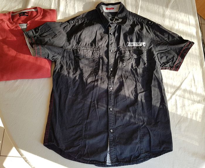 Ensemble homme Celio taille M chemisette + pull - photo numéro 2