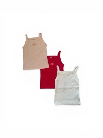 Lot 3 débardeurs Petit Bateau 2 ans – Neufs sans étiquette