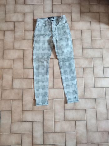 Pantalon slim a carreaux