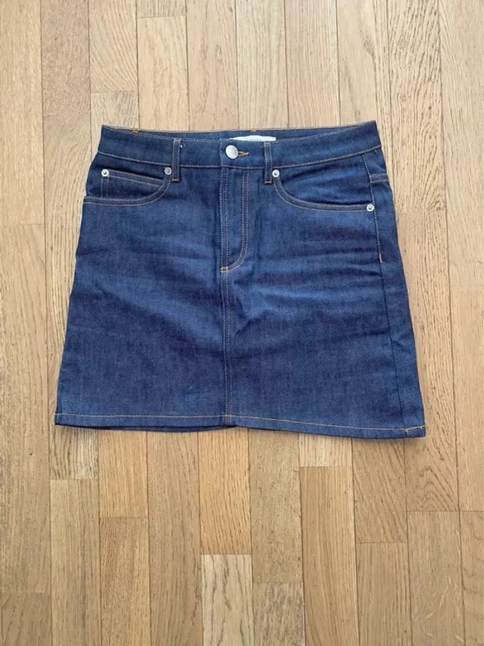 Mini jupe en jean bleu Maison Standards taille S - photo numéro 2
