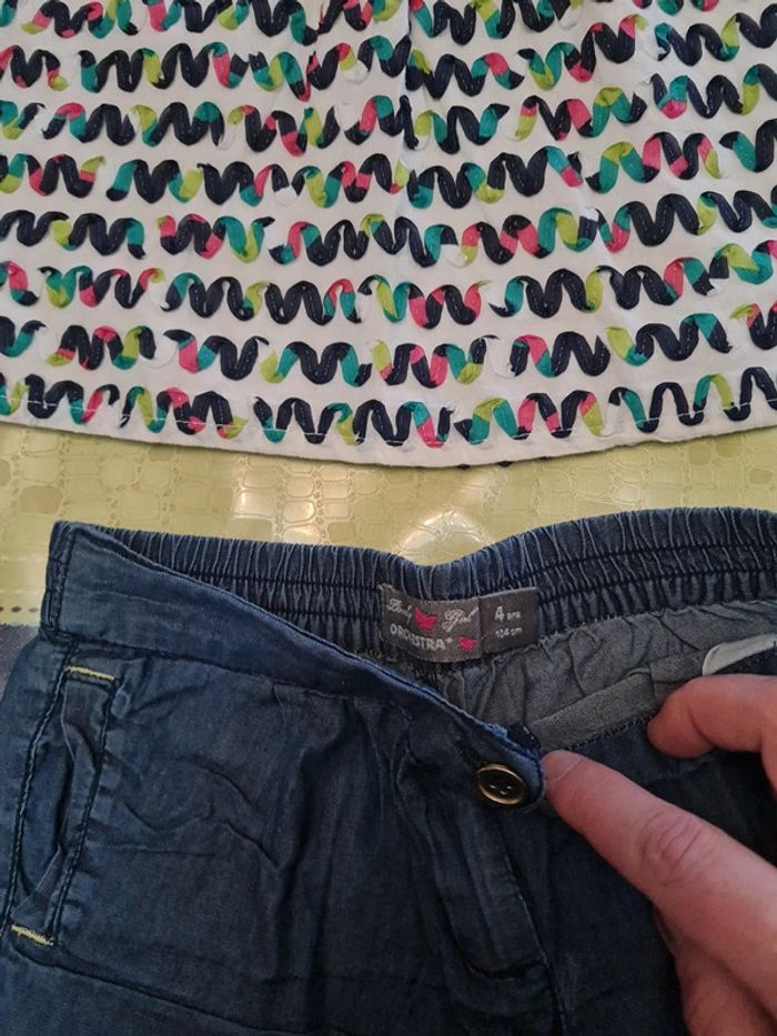 Ensemble short debardeur tunique 4 ans - photo numéro 3