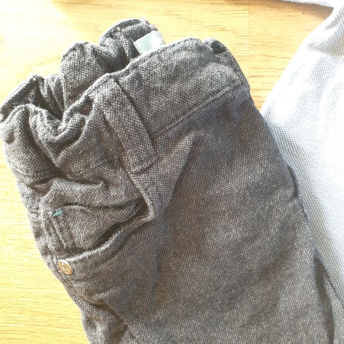 💚 Ensemble polo ML pantalon 12 mois Obaïbi/Bout'chou #emyfleury_12moisgarçon - photo numéro 3