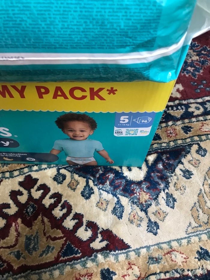 Lot 3 paquets. Pampers baby dry couches taille 5 - photo numéro 2
