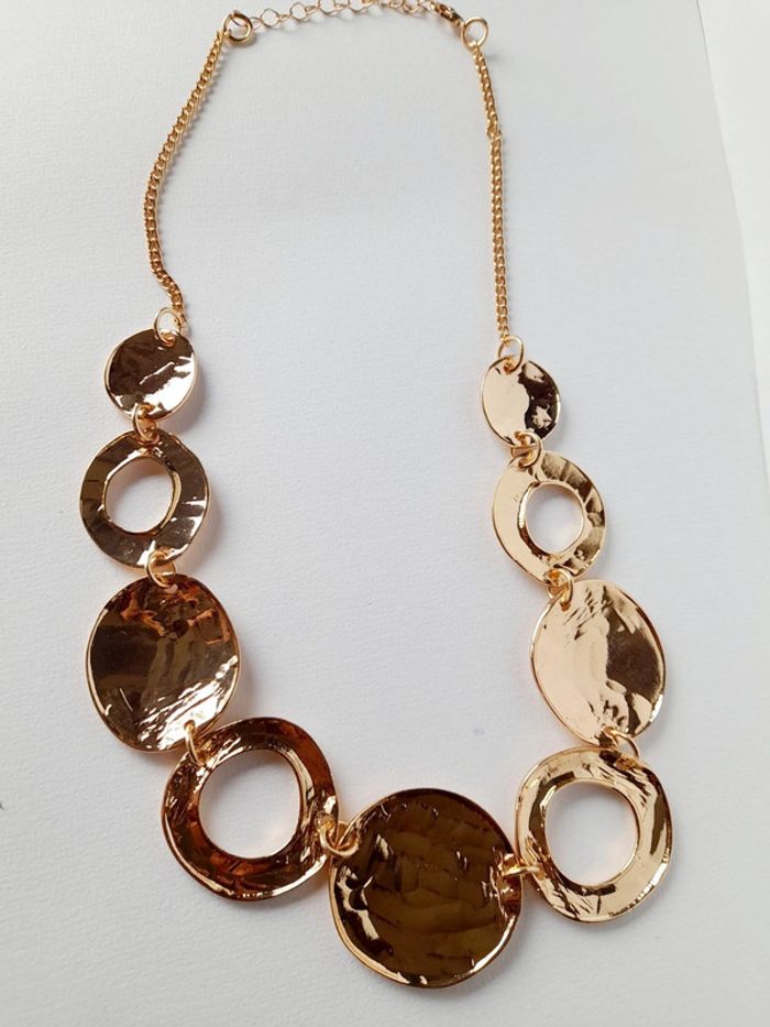 Collier avec plaques en acier inoxydable - photo numéro 4