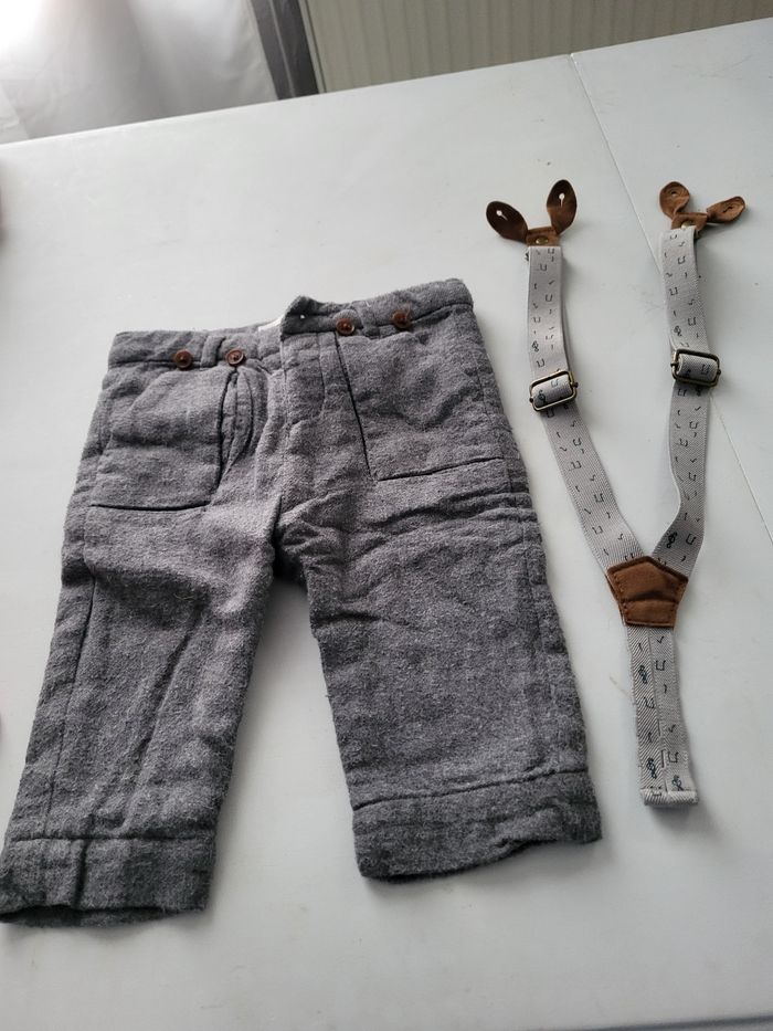 Pantalon à bretelle 6 mois zara - photo numéro 2
