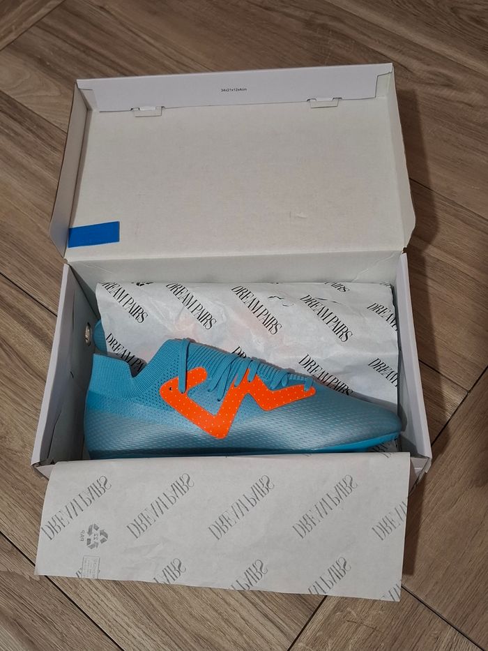 Chaussure Mixte sport football crampons bleu - photo numéro 3