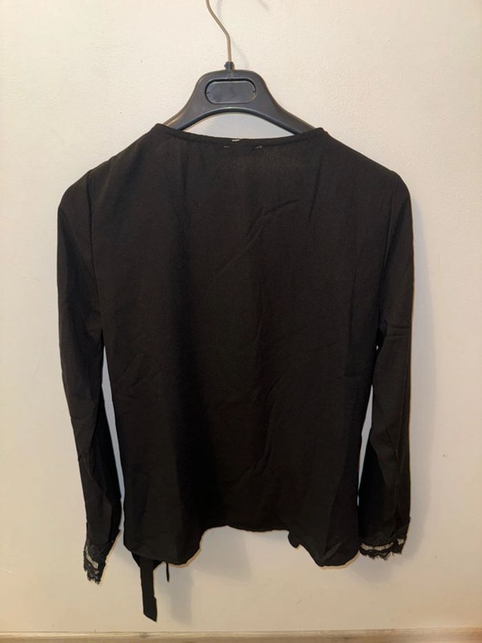 Blouse cache cœur noir kilibbi S/M - photo numéro 5