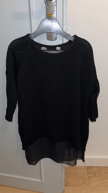 Pull fin manches 3/4