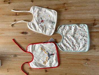 Lot de 3 bavoirs Vertbaudet