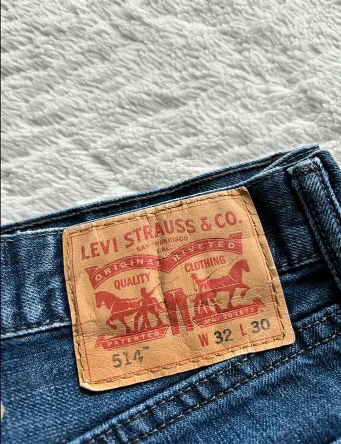 Jean Levi’s 514 homme M/40 L30 droit regular straight relaxed 100% coton bleu Mexique - photo numéro 2