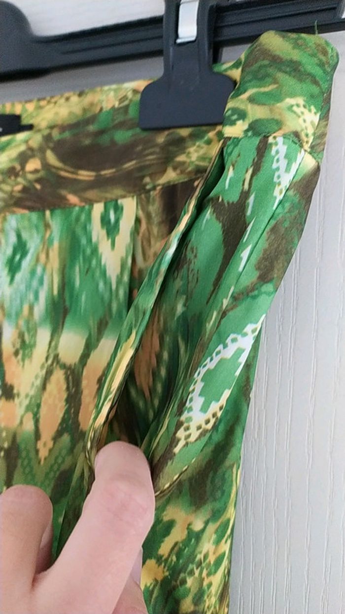 Pantalon été coloré vert jaune 34 36 - photo numéro 5