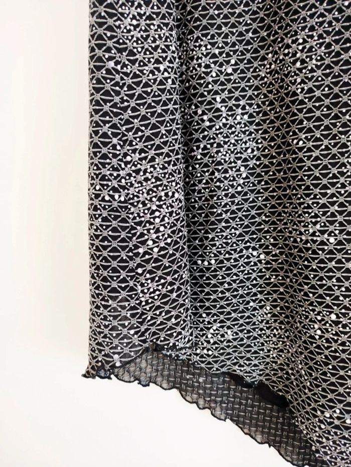 Robe Noire et Argentée Asymétrique - CANDA Made for C&A - Taille 44 - photo numéro 3