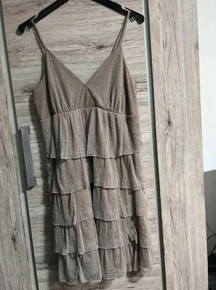 Robe volantée femme XL 42 dentelle