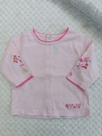 🔸 T-shirt Rose Sergent Major – 9 mois 🔸