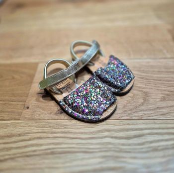 Sandales Menorquines Avarca Menorquina p 20 à paillettes 