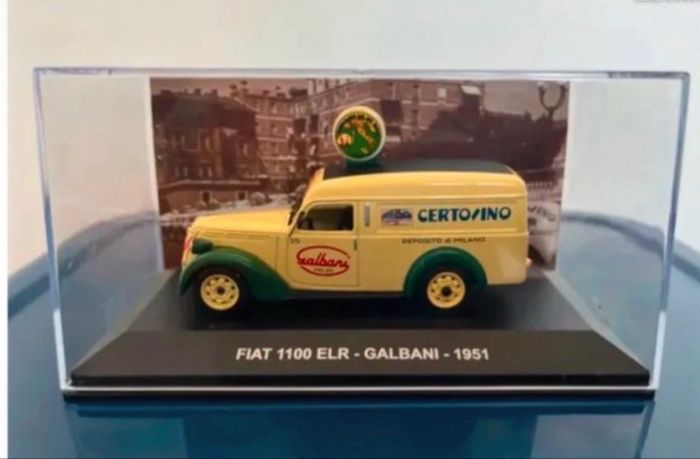 Miniature 1/43, Véhicule Fiat 1100 ELR "Galbani" année 1958 Neuve - photo numéro 3