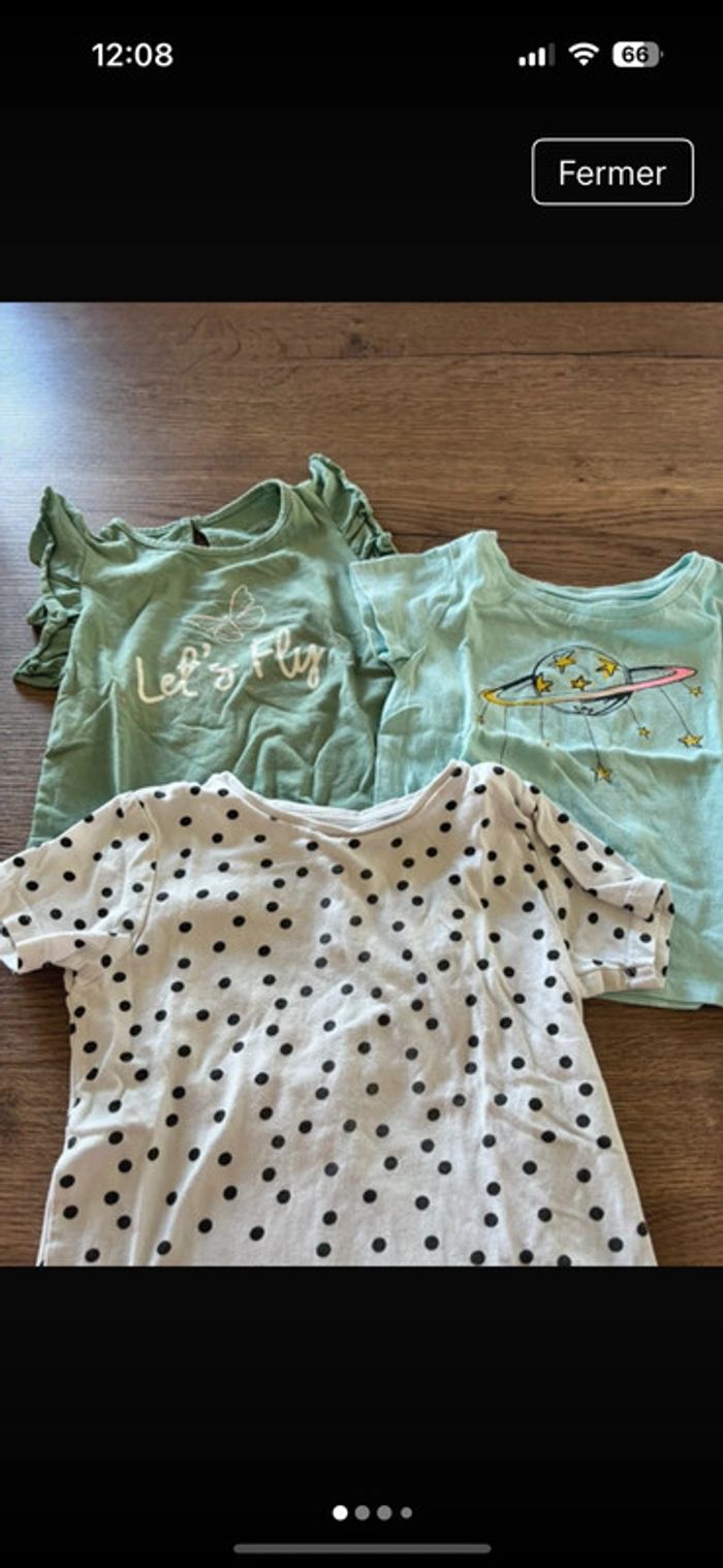 Lot de 3 T-shirts manches courtes
