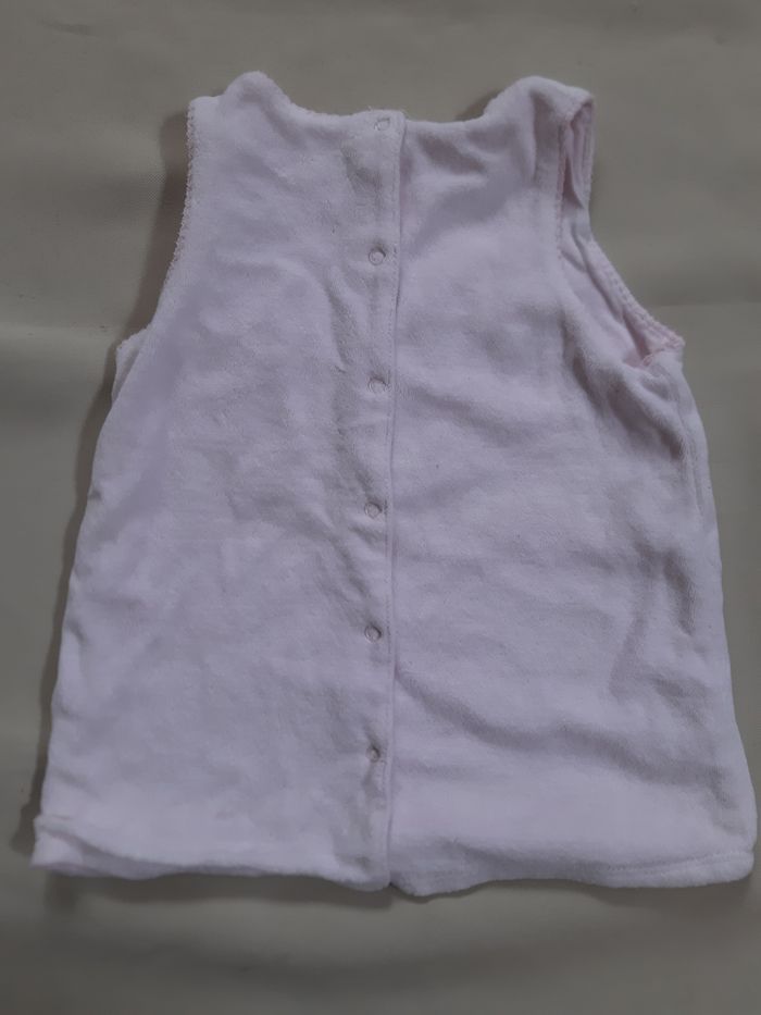 robe rose en velours tout doux - étoiles - p'tit bisou - 6 mois - photo numéro 4