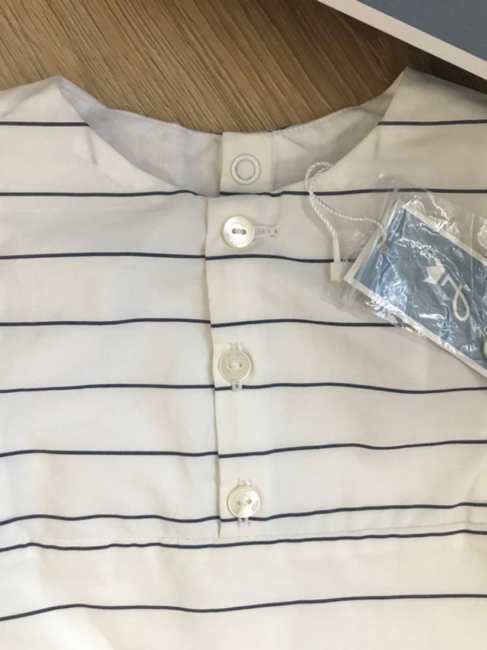 Salopette courte Jacadi taille 6 mois - photo numéro 3