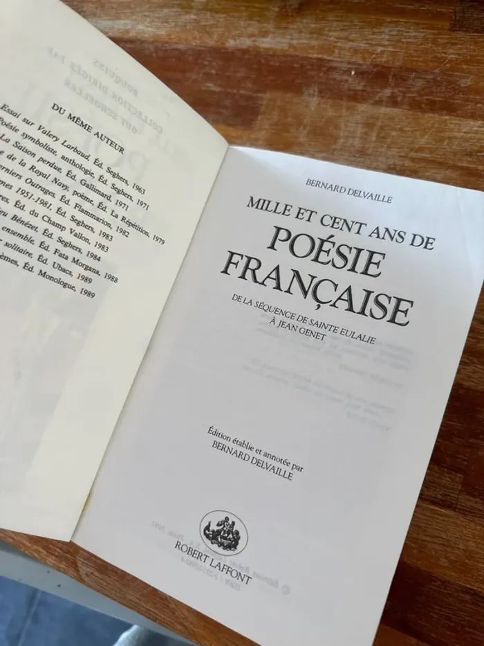 Livre mille et cent ans de poésie française - photo numéro 5