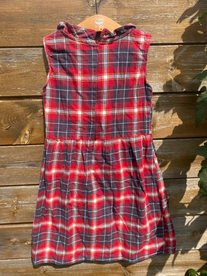 Robe carreaux écossaise rouge grise 8 ans automne hiver - photo numéro 5