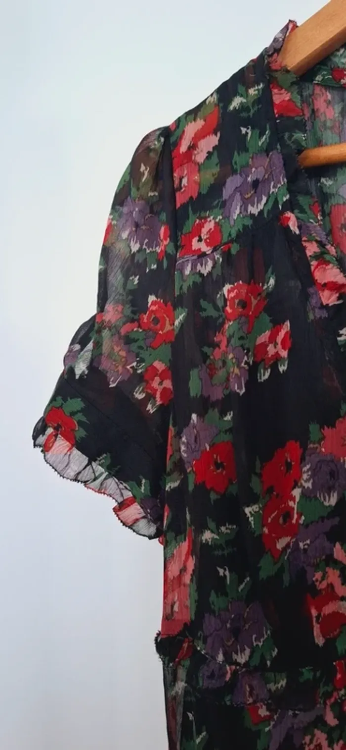 🌼 Robe fluide à fleurs - Look bohème, romantique touche rock - neuve Parfaite pour la rentrée - photo numéro 6