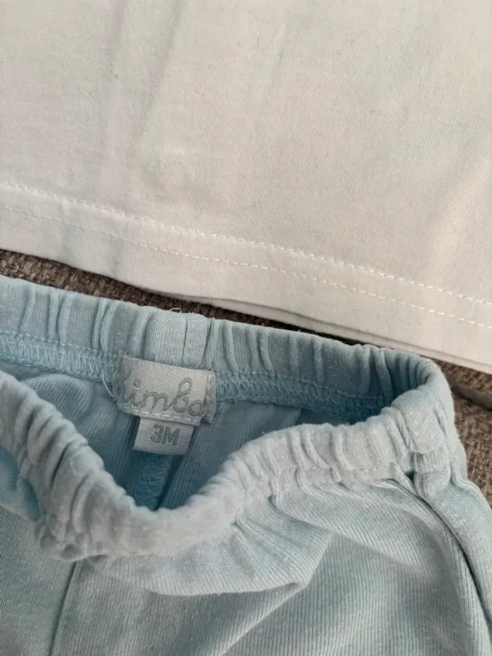 Ensemble pantalon et polo en coton 3 mois - photo numéro 6
