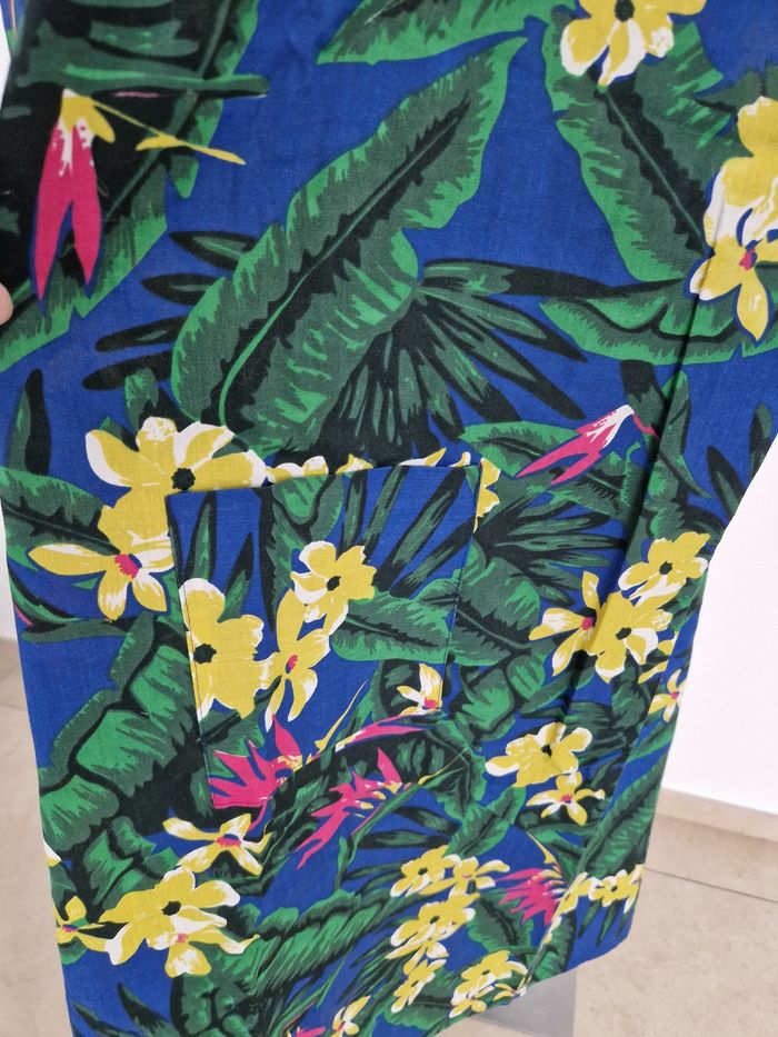 Robe bleue à motif fleurie Charmance - photo numéro 3