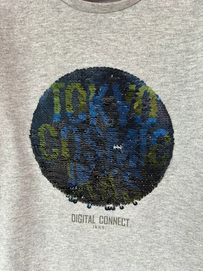 T shirt garçon 5 ans ikks avec sequins - photo numéro 3