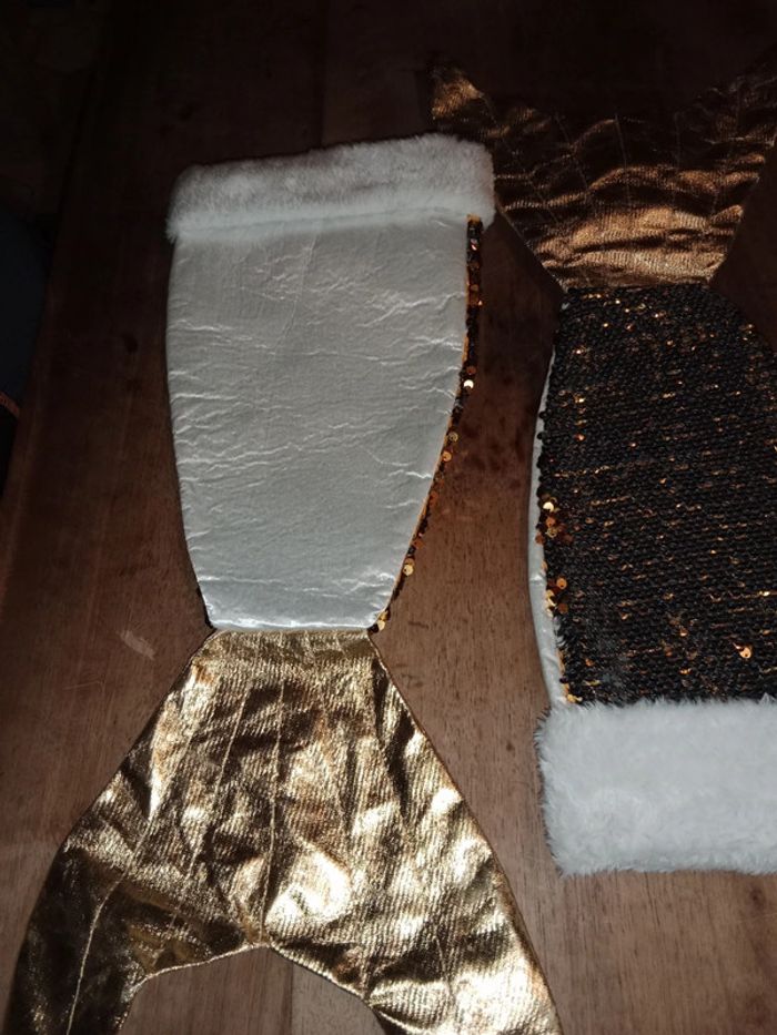 Chaussette de Noël sirène doré - photo numéro 4