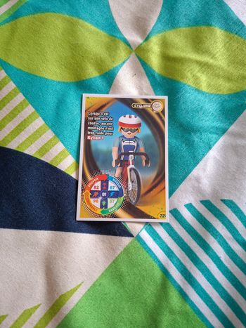 Carte playmobil cyclisme 72