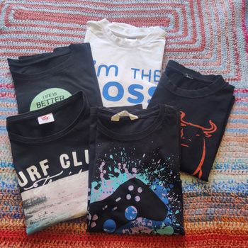 Lot 5 Tee-shirts 10 ans