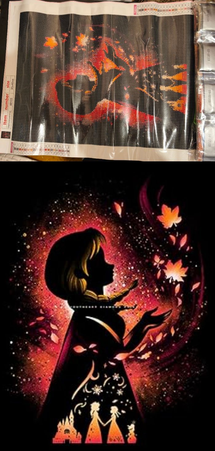 Diamant paint Disney Anna 30x40.