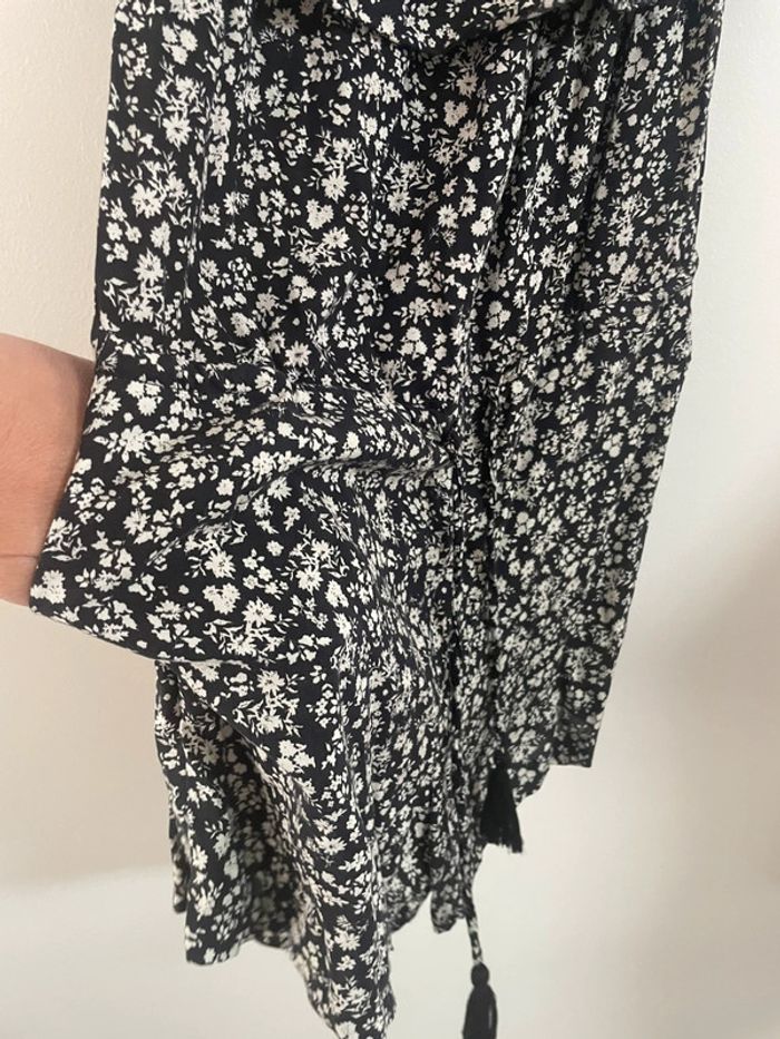 Combi short noir fleuri - photo numéro 3