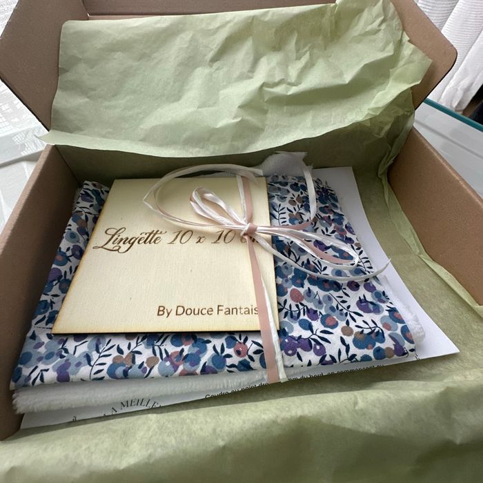 Boxe couture lingettes lavables