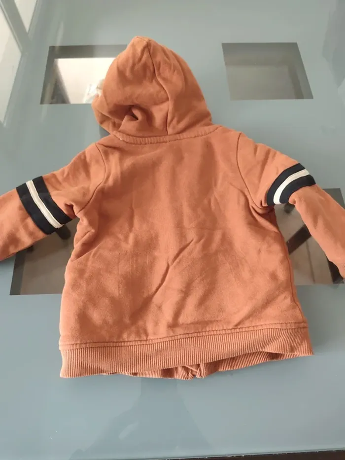 Gilet sweat capuche molletonné - photo numéro 3