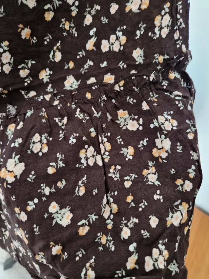 Jupe fleurie ardene taille M marron neuve avec étiquette - photo numéro 5