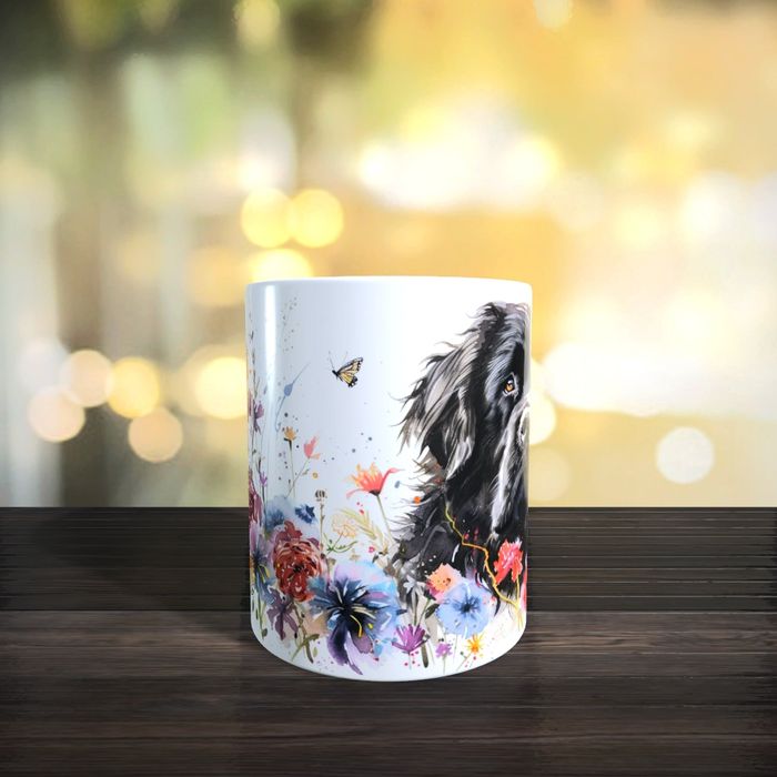 Mug chien Terre-neuve façon peinture - photo numéro 3