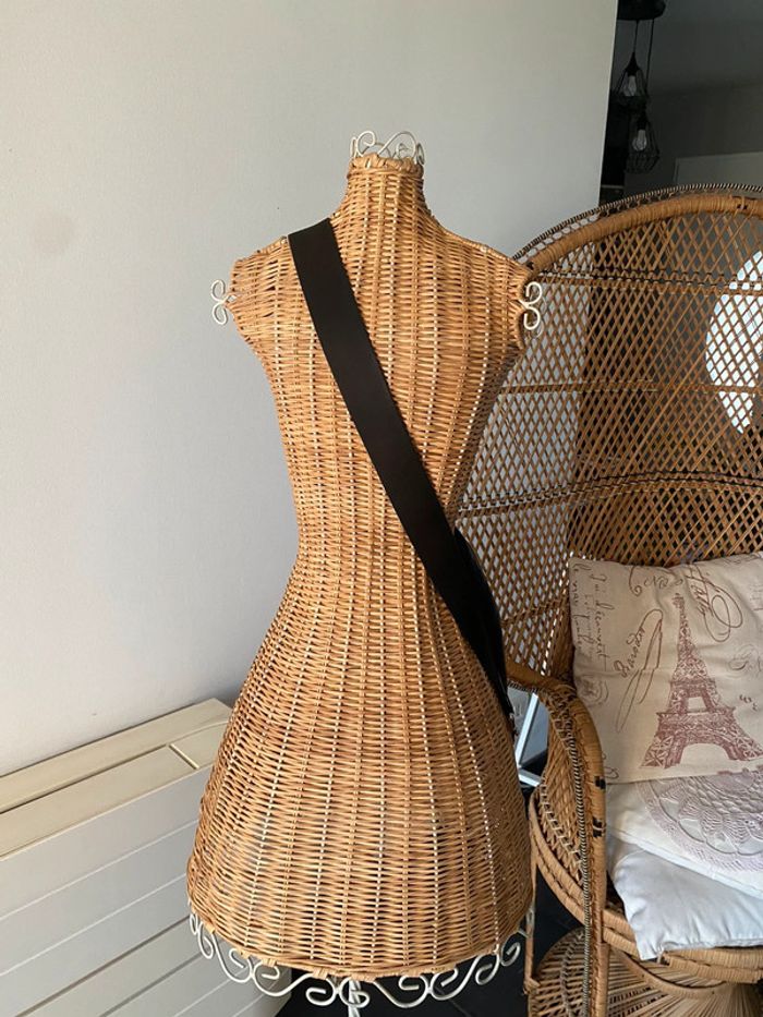 Sac à bandoulière Sacoche Coach en cuir noir - photo numéro 6