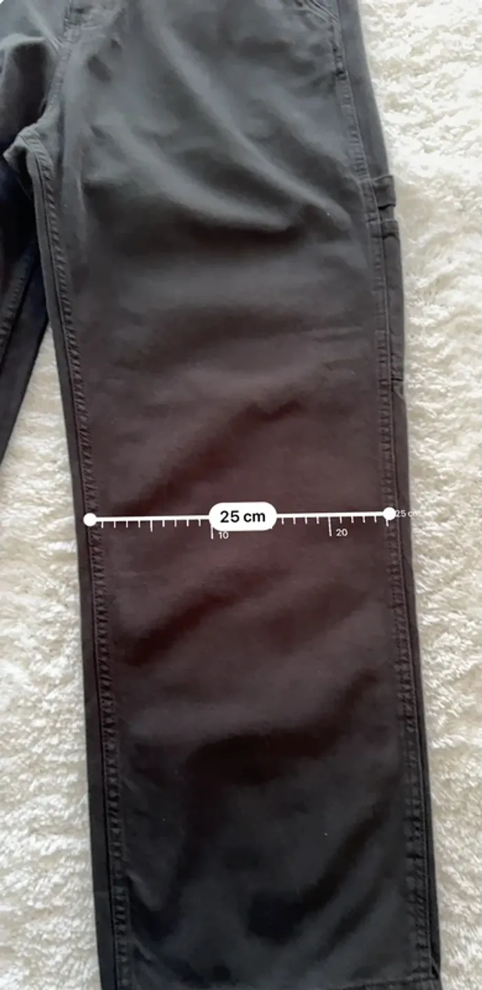 Jean Cargo BZB - Coupe Droite - Vert Kaki Foncé limite noir - Taille 44 - Neuf - Valeur 25€ - photo numéro 11