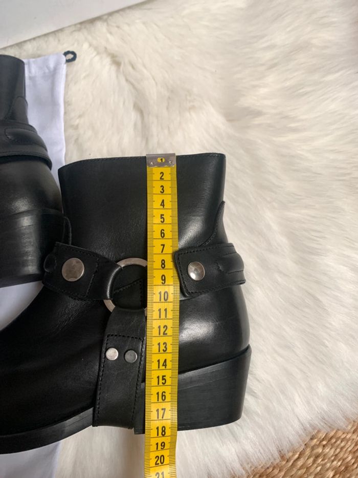 Très belle boots cow-boy western cuir Noir | Claudie Pierlot Paris - photo numéro 16