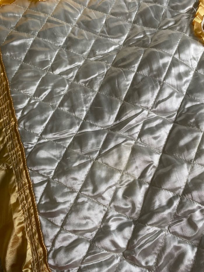 Dessus de lit / couvre lit 2 personnes satiné - photo numéro 7