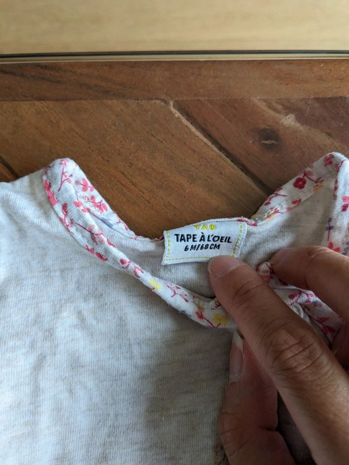 Pyjama fille tape a l'oeil 6 mois - photo numéro 2