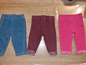 Lot de 3 jeans élastique 3 mois