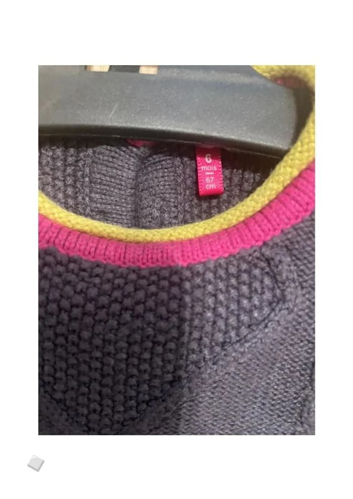 Pull long hiver fille - 6 mois - photo numéro 3
