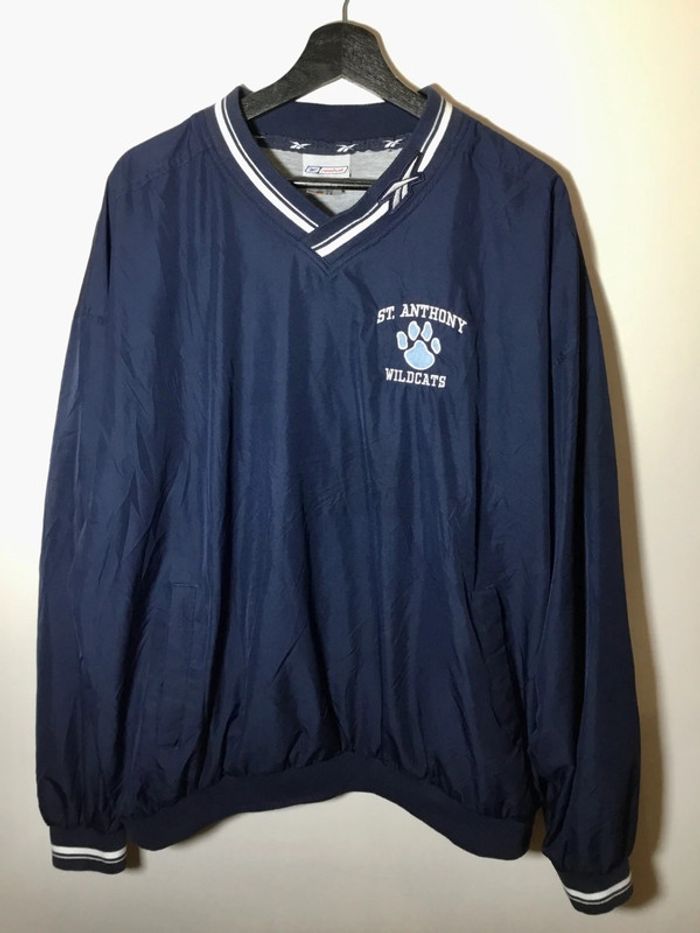 Veste universitaire à enfiler pour homme Reebok St Anthony Wildcats bleu marine taille XL 069