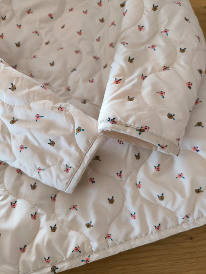 Doudoune légère beige fleuri - photo numéro 6